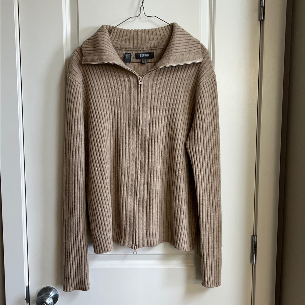 Vintage Esprit Men Zip-up Sweater